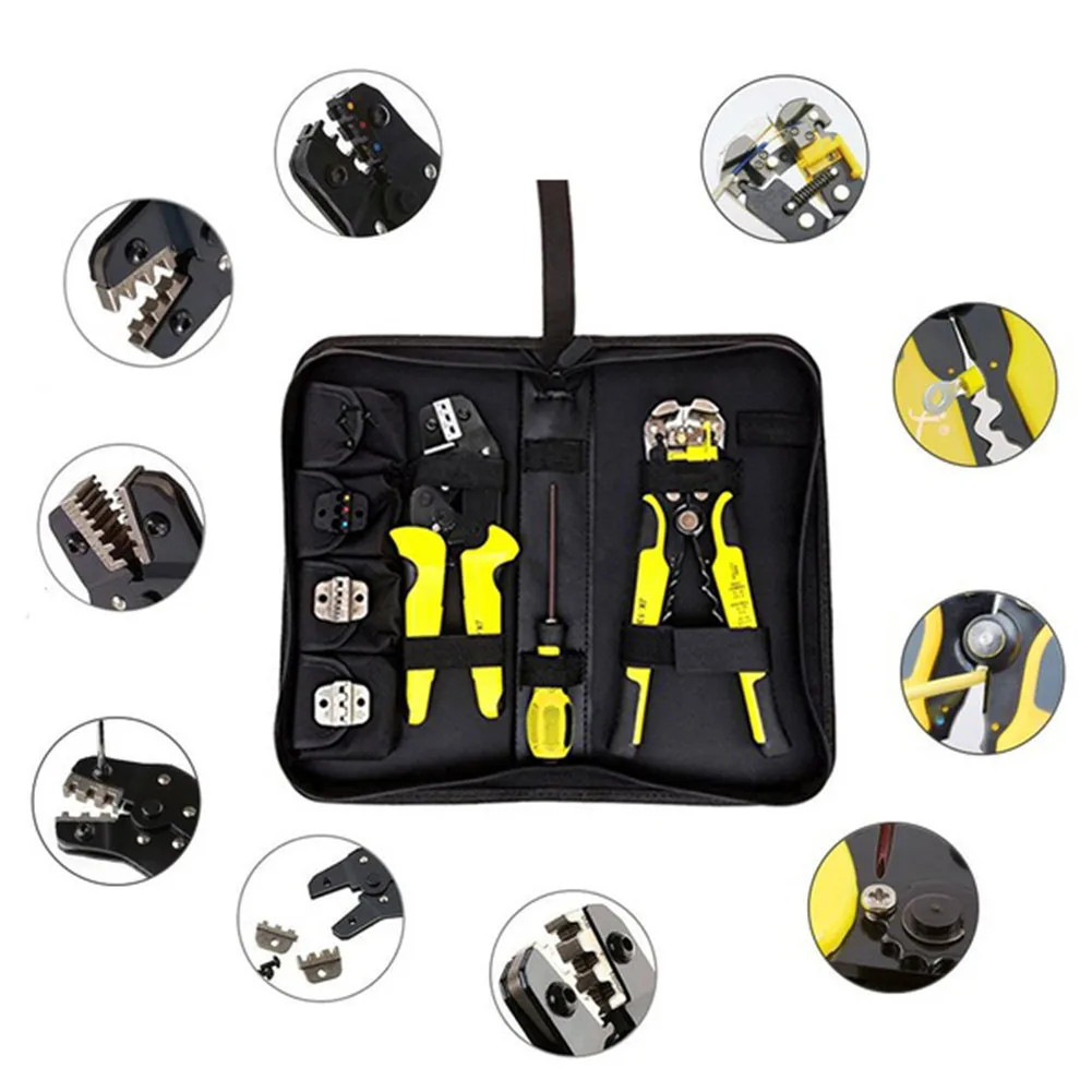 4 In 1 Multi Tool Wire Crimpers Engineering Ratcheting Terminal Crimping Tool Pliers Cord End Terminals + Wire Stripper
4 In 1 Multi Tool Wire Crimpers Engineering Ratcheting Terminal Crimping Tool Pliers Cord End Terminals + Wire Stripper