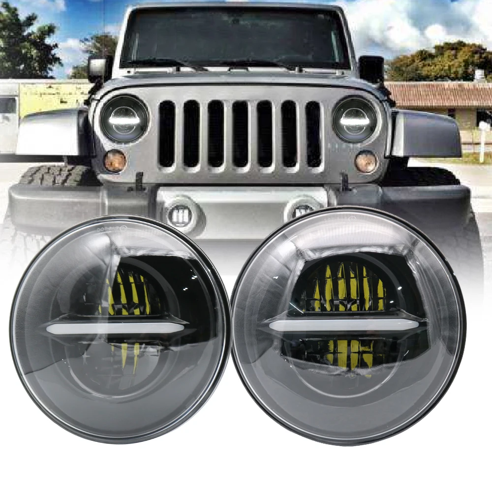 2X 7inch 50W Round High Low Beam white DRL Amber Turn signal For Jeep Puch Kenworth Lada 4x4 urban Niva Nissan Suzuki Samurai
2X 7inch 50W Round High Low Beam white DRL Amber Turn signal For Jeep Puch Kenworth Lada 4x4 urban Niva Nissan Suzuki Samurai