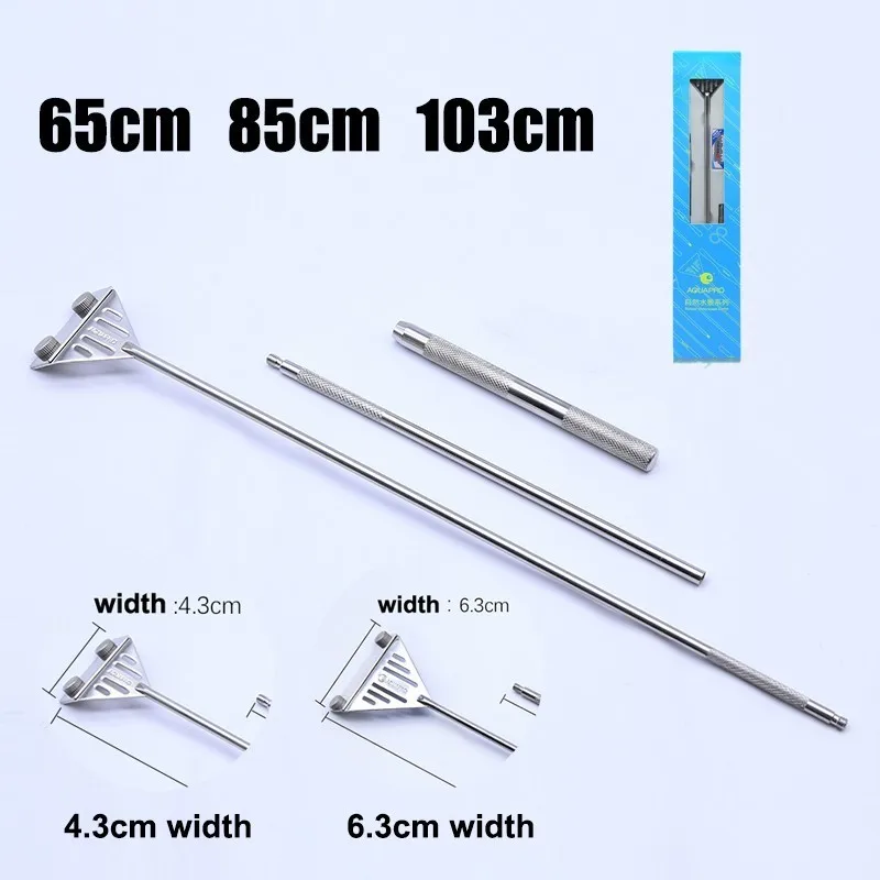 Aquarium Stainless Steel Glass Algae Scraper Cleaner Replaceable Blade Combinable 65cm 85cm 103 Long 4.3cm 6.3cm Width Head
Aquarium Stainless Steel Glass Algae Scraper Cleaner Replaceable Blade Combinable 65cm 85cm 103 Long 4.3cm 6.3cm Width Head