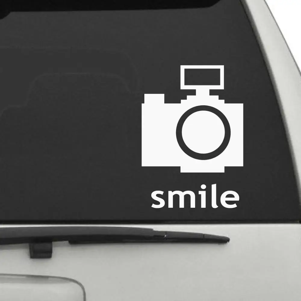 Автомобильная наклейка Smile с камерой для отслеживания поля Виниловая на