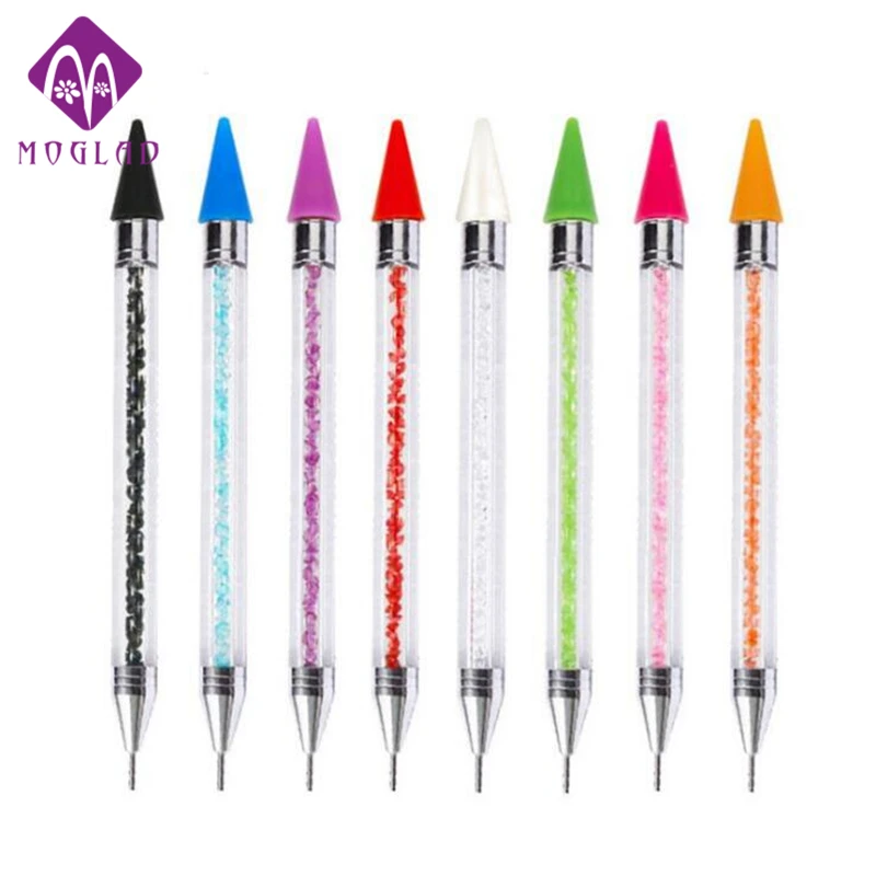 Newest 8 Colors Dual-ended Nail Wax Dotting Pen Diamond Painting Pen Crystal Beads Handle Rhinestone Studs Picker Wax Pencil
Newest 8 Colors Dual-ended Nail Wax Dotting Pen Diamond Painting Pen Crystal Beads Handle Rhinestone Studs Picker Wax Pencil