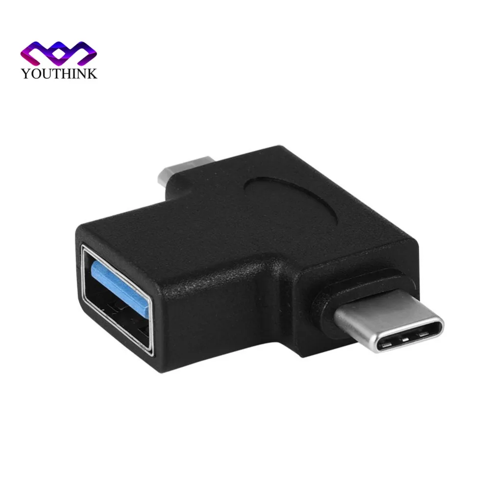 Micro USB 5Pin+ USB 3.1 Type-C Male to USB 3.0 Female OTG Converter Adapter Mobile Phone Adapter
Micro USB 5Pin+ USB 3.1 Type-C Male to USB 3.0 Female OTG Converter Adapter Mobile Phone Adapter