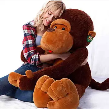 Huge 100CM Stuffed Giant Big Brown 100% Cotton Soft Plush Monkey Doll Toy 
Huge 100CM Stuffed Giant Big Brown 100% Cotton Soft Plush Monkey Doll Toy