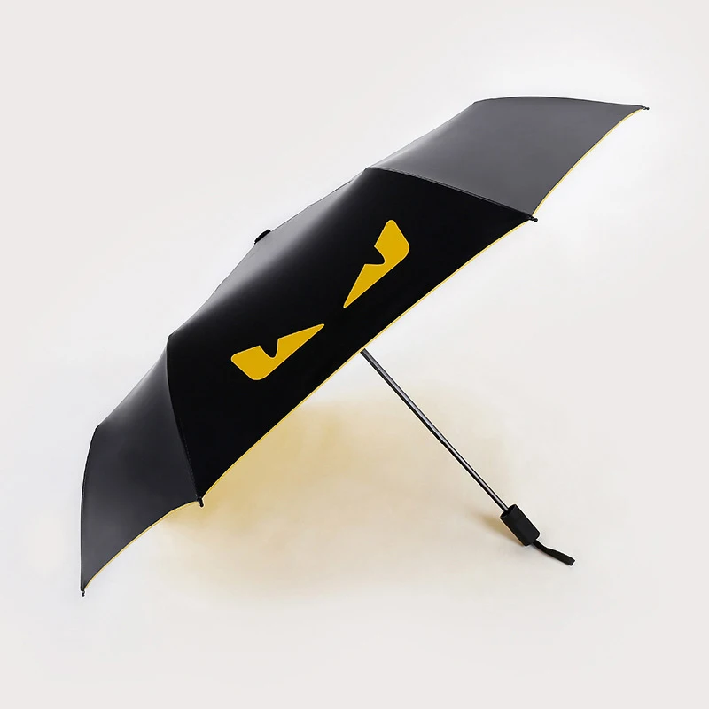 Rain Gear Creative Summer Three-folding Sun/Rain F...