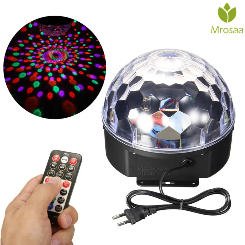 12W AC 110V-240V LED Night Light Crystal Magic Ball Lamp RGB Disco DJ Party Club Show Stage Light Remote Control Effect Light
12W AC 110V-240V LED Night Light Crystal Magic Ball Lamp RGB Disco DJ Party Club Show Stage Light Remote Control Effect Light