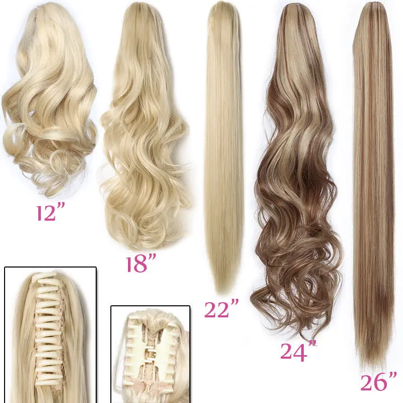 SNOILITE 12-26inch wavy ponytail Hair Extensions claw clip in ponytail synthetic clip in ponytail Hairpieces for women
SNOILITE 12-26inch wavy ponytail Hair Extensions claw clip in ponytail synthetic clip in ponytail Hairpieces for women