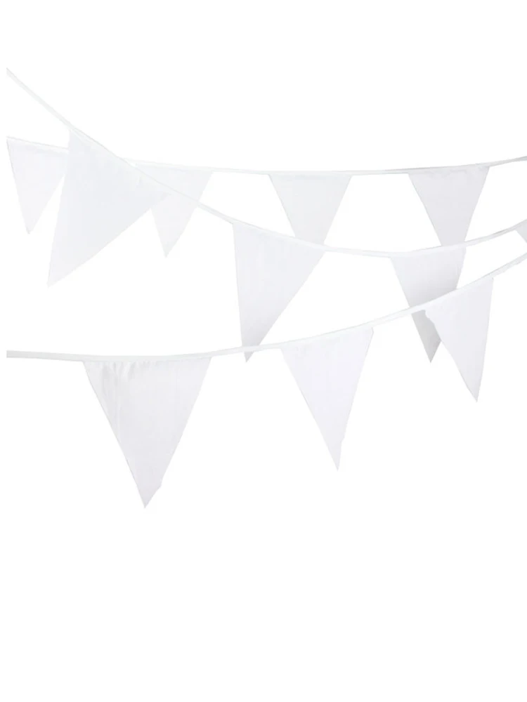 12 Flags/6M Full White Flags string banner wedding decoration flags birthday married party supplies Stain Fabric Bunting flag
12 Flags/6M Full White Flags string banner wedding decoration flags birthday married party supplies Stain Fabric Bunting flag