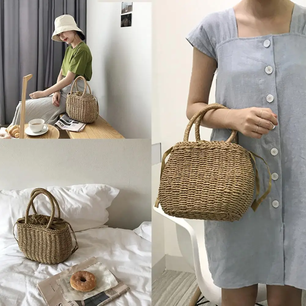 Nordic Minimalist Retro Style Handmade Woven Package Beach Bag Household Storage Basket Home Storage Bag for Women
Nordic Minimalist Retro Style Handmade Woven Package Beach Bag Household Storage Basket Home Storage Bag for Women