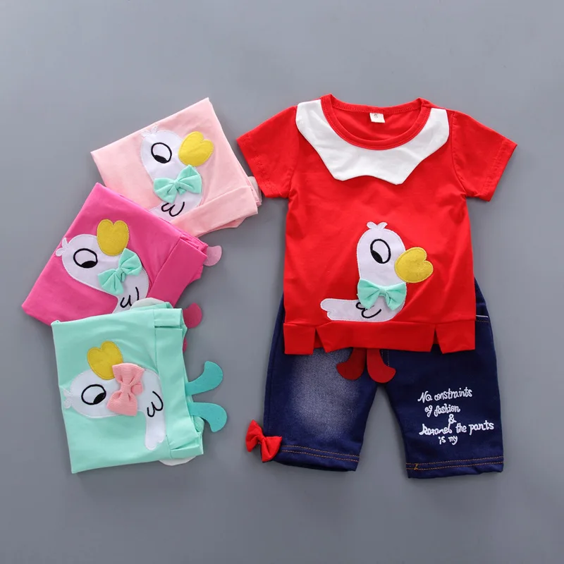 Toddler girl summer clothes children clothing Set Cartoon Cotton Girl T-shirts Demin Short 2Pcs outfit Kids baby girls tracksuit
Toddler girl summer clothes children clothing Set Cartoon Cotton Girl T-shirts Demin Short 2Pcs outfit Kids baby girls tracksuit