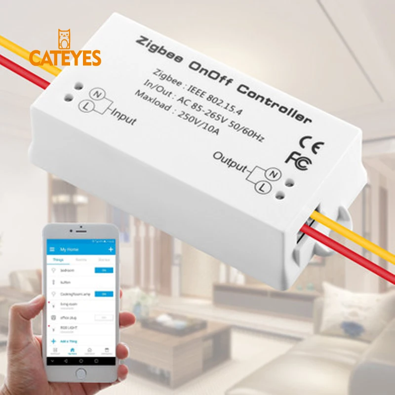 Cateyes Zigbee HA Hub/Hub/Wink Hub On/Off Controller Smart Switch APP Remote Control Smart Home Module AC85-265V 10A
Cateyes Zigbee HA Hub/Hub/Wink Hub On/Off Controller Smart Switch APP Remote Control Smart Home Module AC85-265V 10A