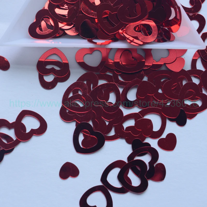 Sequin 25g 10mm Red Hollow Heart Shaped PVC loose Sequins For Crafts Paillettes Sewing Decoration Kid DIY Accessory
Sequin 25g 10mm Red Hollow Heart Shaped PVC loose Sequins For Crafts Paillettes Sewing Decoration Kid DIY Accessory