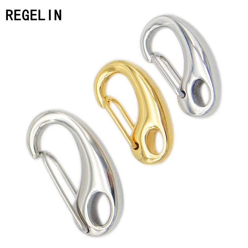 REGELIN Gold Plated 316 Stainless Steel Jewelry Connector Lobster Clasps & Hooks Clasps 2pcs DIY Leather Cord Bracelets Making
REGELIN Gold Plated 316 Stainless Steel Jewelry Connector Lobster Clasps & Hooks Clasps 2pcs DIY Leather Cord Bracelets Making