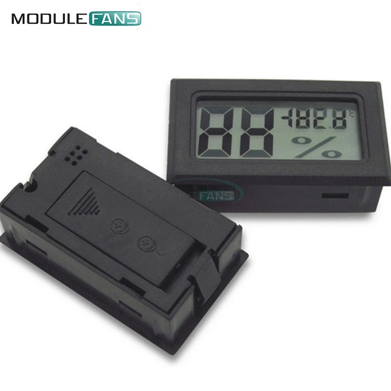 Mini Black Digital LCD Display Thermometer Hygrometer Temperature Indoor Convenient Temperature Sensor Humidity Meter Instrument
Mini Black Digital LCD Display Thermometer Hygrometer Temperature Indoor Convenient Temperature Sensor Humidity Meter Instrument