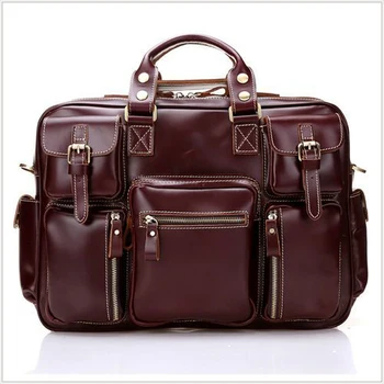 Luxury Italian Genuine Leather Men's Briefcase Big Business Bag Leather Men's 15"laptop bag Tote Large Handbag free shipping
Luxury Italian Genuine Leather Men's Briefcase Big Business Bag Leather Men's 15"laptop bag Tote Large Handbag free shipping