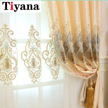 Luxury european curtains Cloth Curtains For Living Room Pastoral Embroidery Style For Bedroom Windows Tulle Curtains P303D3
Luxury european curtains Cloth Curtains For Living Room Pastoral Embroidery Style For Bedroom Windows Tulle Curtains P303D3