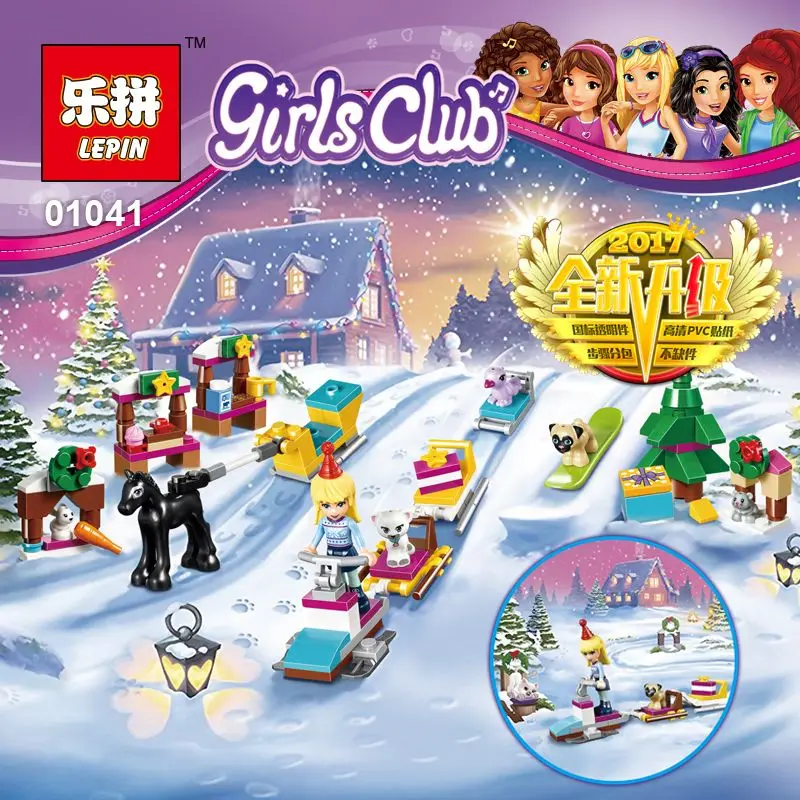 LEPIN 01041 Friends Advent Calendar Friends Building Blocks Bricks Toys DIY For Girls Model Compatible with legoINGly 41326 HOT!
LEPIN 01041 Friends Advent Calendar Friends Building Blocks Bricks Toys DIY For Girls Model Compatible with legoINGly 41326 HOT!