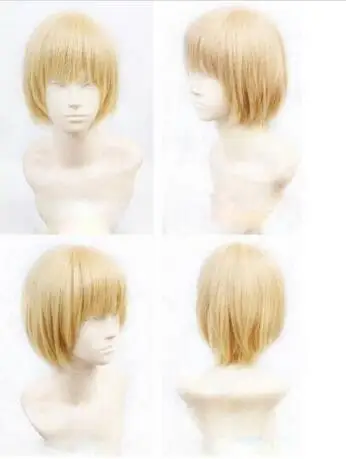 Wig New Short Warm Blonde Straight Attack on Titan Armin Arlert Wig Cosplay Anime Free Shipping
Wig New Short Warm Blonde Straight Attack on Titan Armin Arlert Wig Cosplay Anime Free Shipping