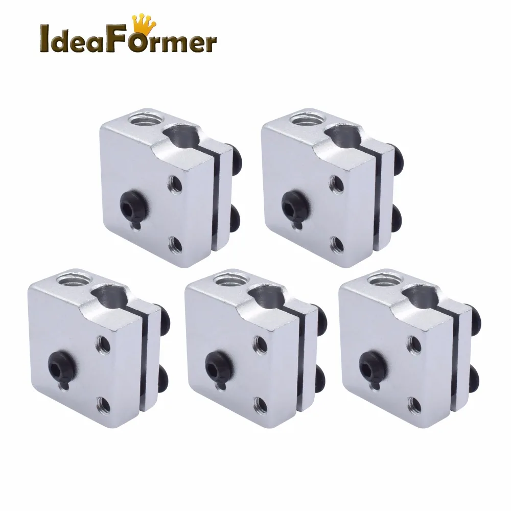 5pcs Volcano hot end eruption heater block heating block 1.75 3mm Filament V5 V6 Extruder J-head Aluminium Heater block 3D Print
5pcs Volcano hot end eruption heater block heating block 1.75 3mm Filament V5 V6 Extruder J-head Aluminium Heater block 3D Print