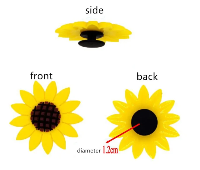 sunflower croc pin