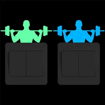 Gym Athletic Muscle Sport Luminous Vinyl Switch Sticker Bodybuilder Fitness Glow Wall Stickers Shoulder and Back Exercise Decal
Gym Athletic Muscle Sport Luminous Vinyl Switch Sticker Bodybuilder Fitness Glow Wall Stickers Shoulder and Back Exercise Decal
