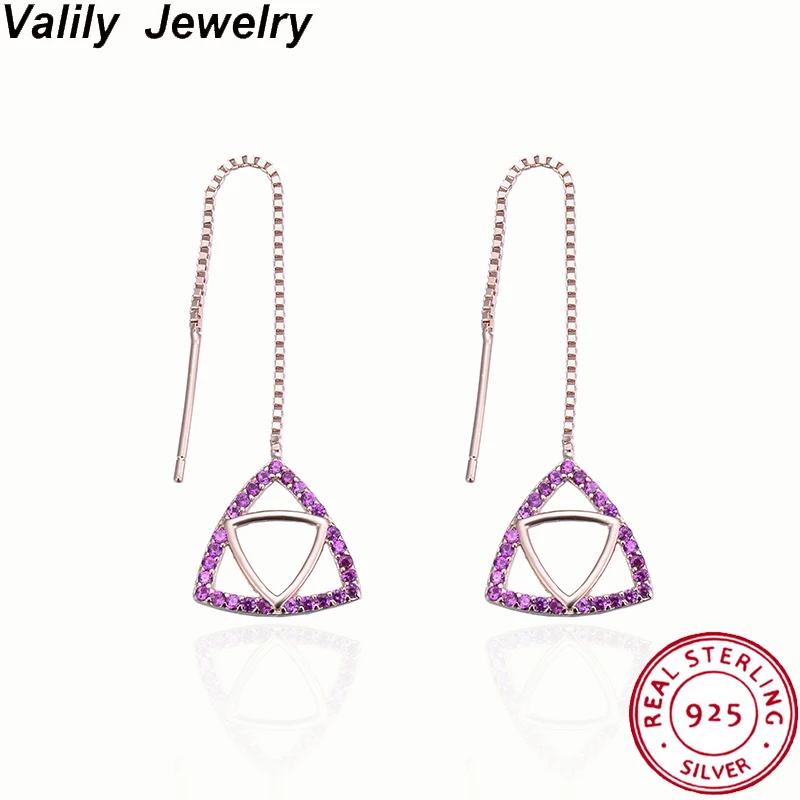 Valily Triangle Geometric 925 Sterling Silver Earrings Jewelry Rose Gold Clear Crystal CZ Exaggerated Dangle Earrings for Women
Valily Triangle Geometric 925 Sterling Silver Earrings Jewelry Rose Gold Clear Crystal CZ Exaggerated Dangle Earrings for Women
