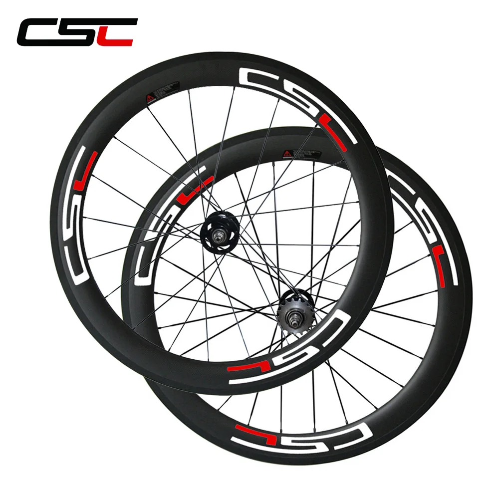 CSC 700C full carbon bicycle wheelset 23mm wide 60mm deep Tubular carbon track bike wheels sapim or pillar 1420 spokes
CSC 700C full carbon bicycle wheelset 23mm wide 60mm deep Tubular carbon track bike wheels sapim or pillar 1420 spokes