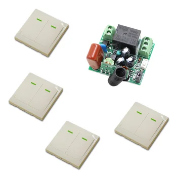 New Arrival 4 X Wall Panel Remote Transmitters + Mini Size 220V 1CH Wireless Remote Control Switch Relay Receiver 315/433 MHZ
New Arrival 4 X Wall Panel Remote Transmitters + Mini Size 220V 1CH Wireless Remote Control Switch Relay Receiver 315/433 MHZ