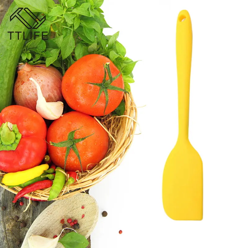 TTLIFE Practical Silicone Butter Cake Cream Spatula Mixing Batter Scraper Cake Brushes Heat Resistant Baking Tool Pastry Spatula
TTLIFE Practical Silicone Butter Cake Cream Spatula Mixing Batter Scraper Cake Brushes Heat Resistant Baking Tool Pastry Spatula