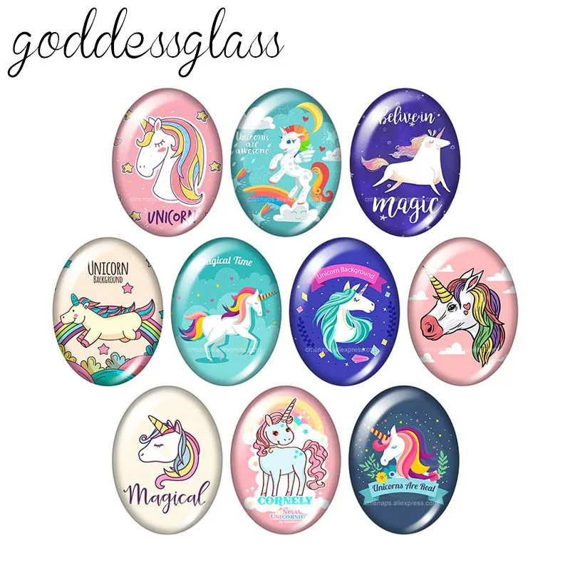 Beauty Magic Unicorn Cartoon 10pcs mixed 13x18mm/18x25mm/30x40mm Oval photo glass cabochon demo flat back Making findings
Beauty Magic Unicorn Cartoon 10pcs mixed 13x18mm/18x25mm/30x40mm Oval photo glass cabochon demo flat back Making findings