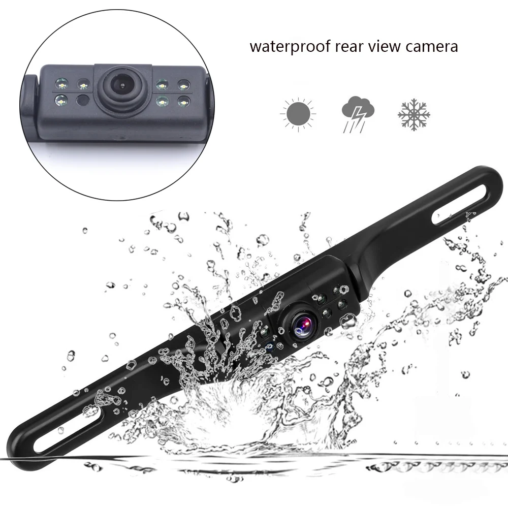 OTERLEEK Car Rear View Backup Camera 7LED Light 170 Deg Vehicle Reverse Parking Assist License Plate Frame Night Vision Camera
OTERLEEK Car Rear View Backup Camera 7LED Light 170 Deg Vehicle Reverse Parking Assist License Plate Frame Night Vision Camera