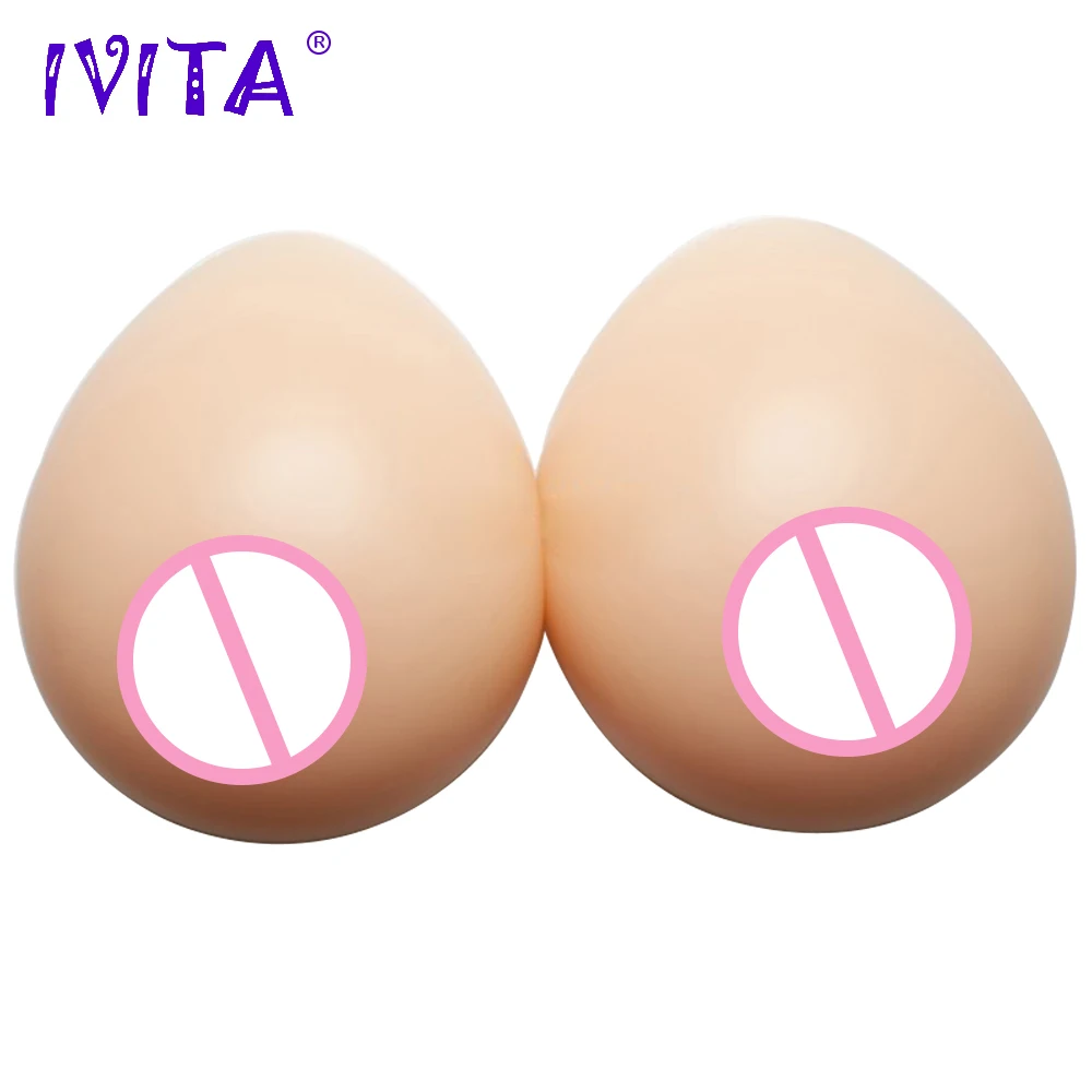 

IVITA Top Quality 3200g Silicone Breast Forms Fake Boobs Drag Queen Transvestite Crossdresser Women Realistic Mastectomy Breasts