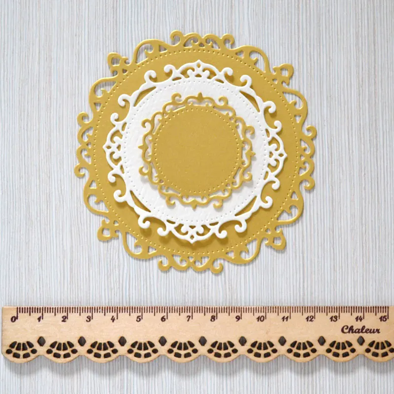 3Pcs Lace Circle Cut Dies Scrapbooking Steel Cutting Dies Stencils Embossing DIY Card Photo Album Template Metal Craft
3Pcs Lace Circle Cut Dies Scrapbooking Steel Cutting Dies Stencils Embossing DIY Card Photo Album Template Metal Craft