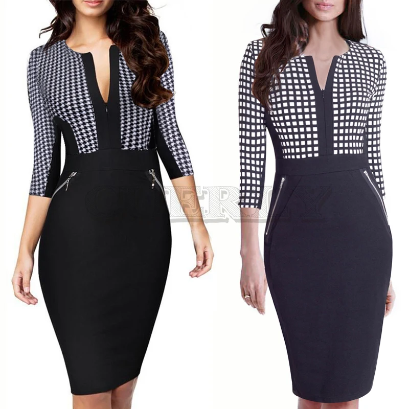 Plus Size Front Zipper Women Work Wear Elegant Stretch Dress Charming Bodycon Pencil Midi Spring Business Casual Dresses
Plus Size Front Zipper Women Work Wear Elegant Stretch Dress Charming Bodycon Pencil Midi Spring Business Casual Dresses