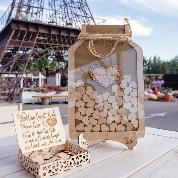 Personalised Wedding Mason jar Guest book Drop box signature Guestbook alternative Guestbook Drop top
Personalised Wedding Mason jar Guest book Drop box signature Guestbook alternative Guestbook Drop top
