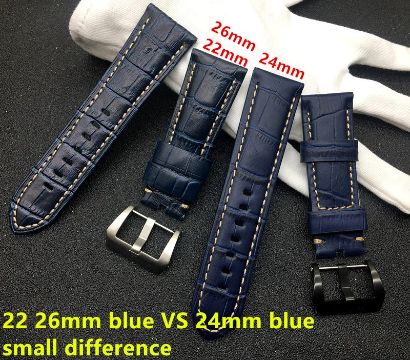 Handmade real Genuine leather Watchband 22mm 24mm 26mm Watch Band dark blue belt For Panerai strap PAM111/441 Buckle PAM
Handmade real Genuine leather Watchband 22mm 24mm 26mm Watch Band dark blue belt For Panerai strap PAM111/441 Buckle PAM