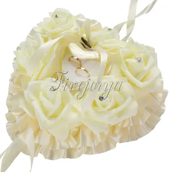 High Quality Beautiful Romantic Heart Shape Rose Flowers Hanging Ring Pillow Box For Wedding Bridal Decor
High Quality Beautiful Romantic Heart Shape Rose Flowers Hanging Ring Pillow Box For Wedding Bridal Decor