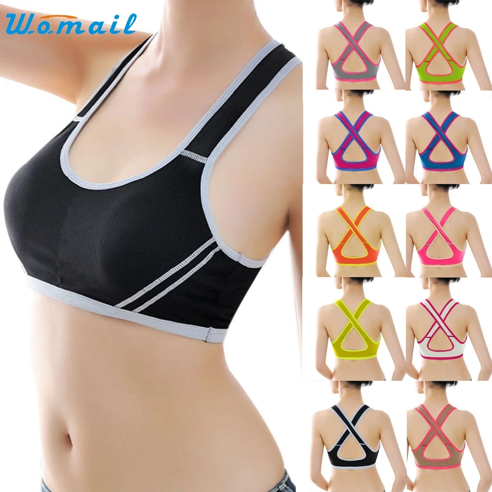 Women Padded Sport Bra Yoga Running Tops Fitness Underwear Push Up Girl Athletic Gym Workout Stretch Strap Bras Vest DEC29ZYP
Women Padded Sport Bra Yoga Running Tops Fitness Underwear Push Up Girl Athletic Gym Workout Stretch Strap Bras Vest DEC29ZYP