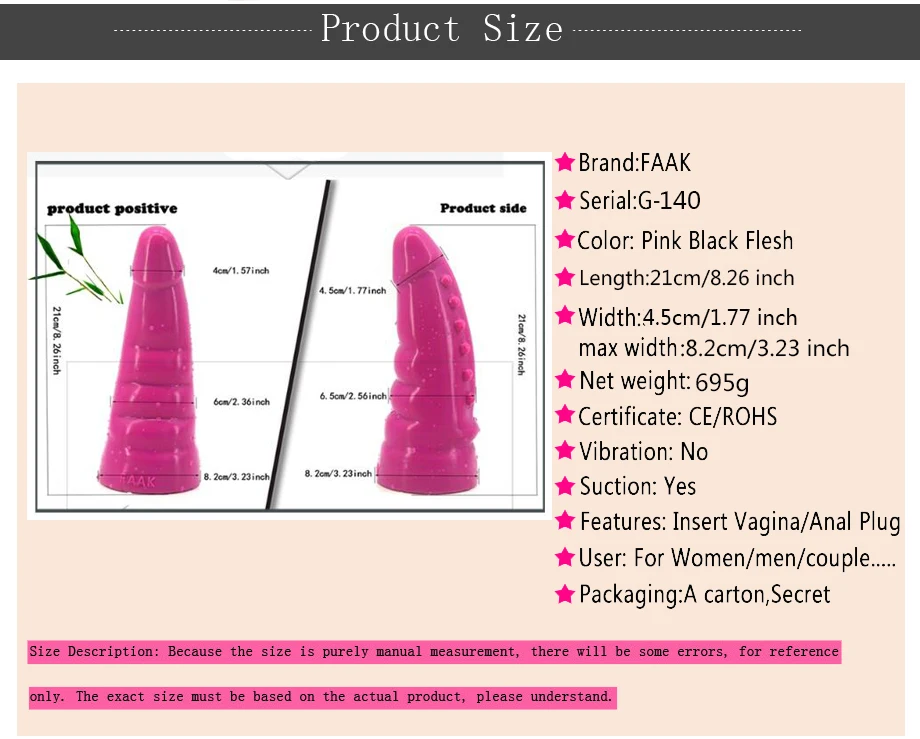 Silicone Animal Super Huge Dildo A Slightly Curved Body Round Head Sex Toy Insert Vagina For Women Smooth Soft Cozy Product