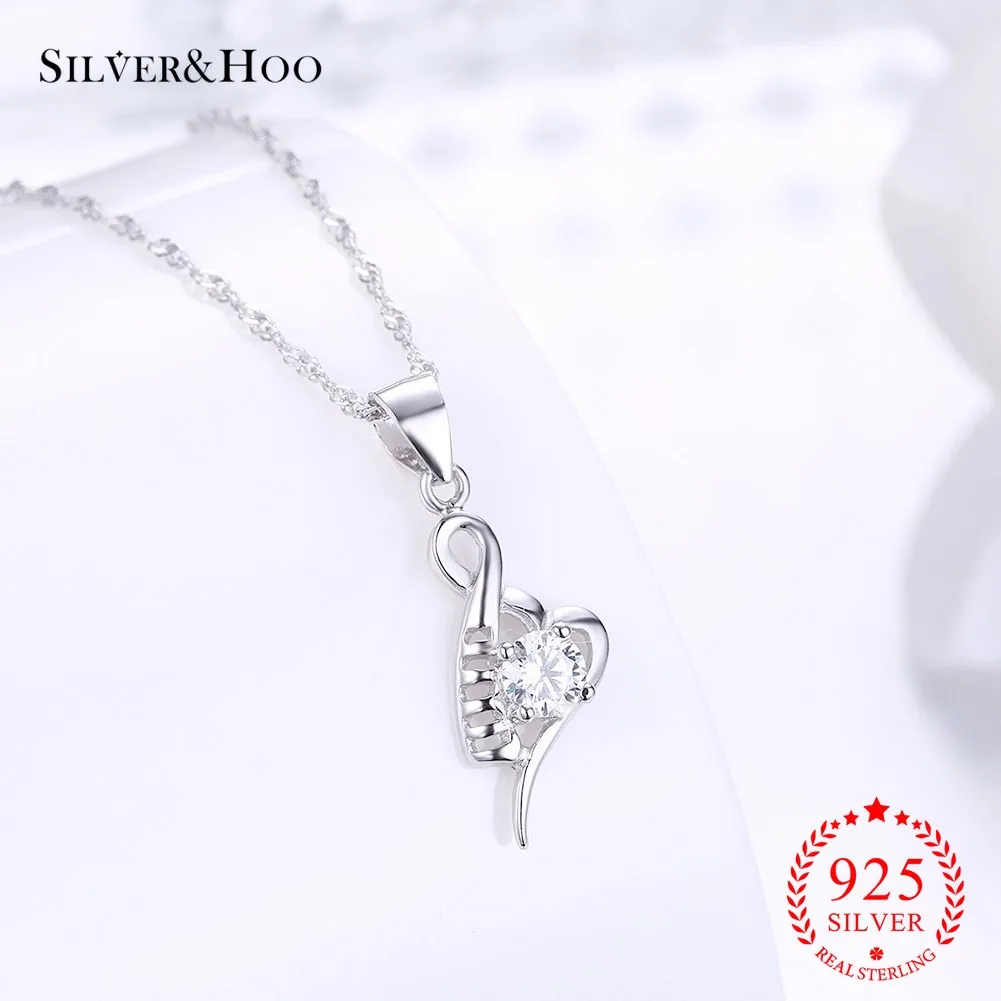 SILVERHOO Authentic S925 Real Sterling Silver Sterling Clean Cubic Zircon for Women Wedding Party Fine Jewelry
SILVERHOO Authentic S925 Real Sterling Silver Sterling Clean Cubic Zircon for Women Wedding Party Fine Jewelry