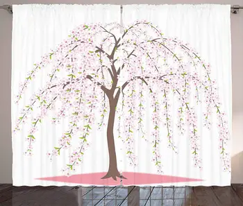 Weeping Flower Curtains Traditional Japanese Sakura Tree Burst into Flowers Oriental Living Room Bedroom Window Decor Panel
Weeping Flower Curtains Traditional Japanese Sakura Tree Burst into Flowers Oriental Living Room Bedroom Window Decor Panel