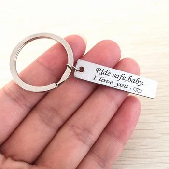 Engraved ride safe baby i love you here with me key chains Gift for couples keyring keys holder child tag charm familly
Engraved ride safe baby i love you here with me key chains Gift for couples keyring keys holder child tag charm familly