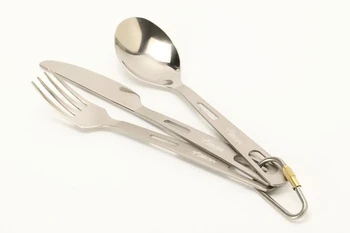 3pcs/set Outdoor Camping Cooking Pure Titanium Knife Fork Spoon In One Sets With Carabiner 50g
3pcs/set Outdoor Camping Cooking Pure Titanium Knife Fork Spoon In One Sets With Carabiner 50g