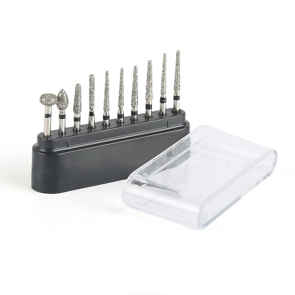 10pcs Diamond Bits Electric Lab Cutter Nail Polishing Tools Diamond Burs Drill Kit
10pcs Diamond Bits Electric Lab Cutter Nail Polishing Tools Diamond Burs Drill Kit