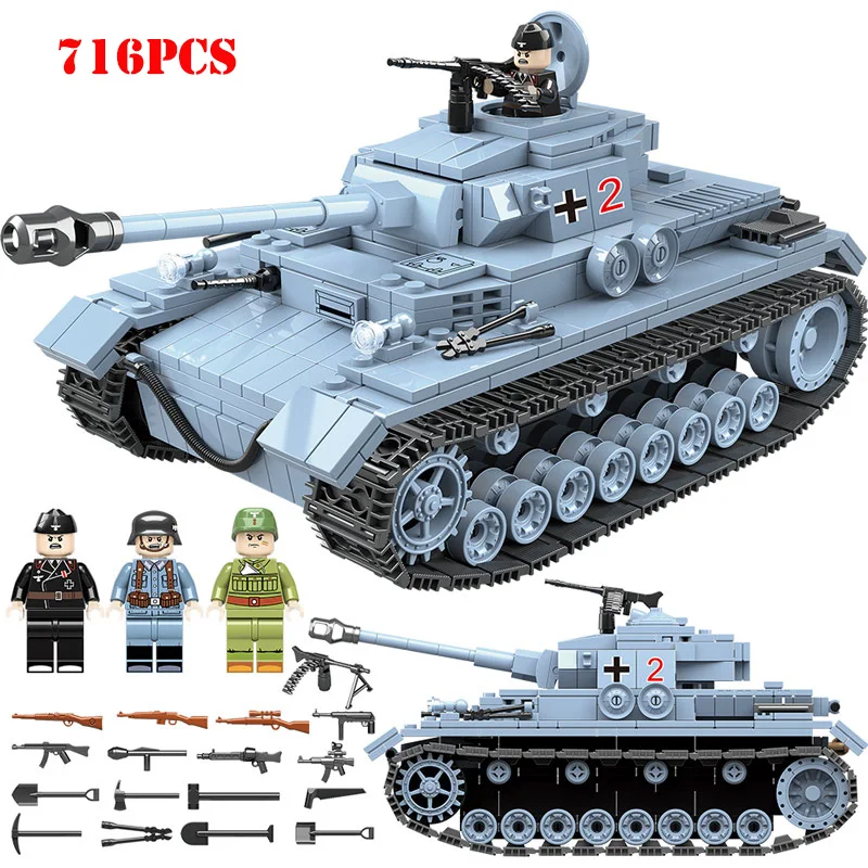 Military German King Tiger Tank Building Blocks Compatible Legoed Technic Army Soldier Figures Weapon Bricks Children Gift Toys
Military German King Tiger Tank Building Blocks Compatible Legoed Technic Army Soldier Figures Weapon Bricks Children Gift Toys