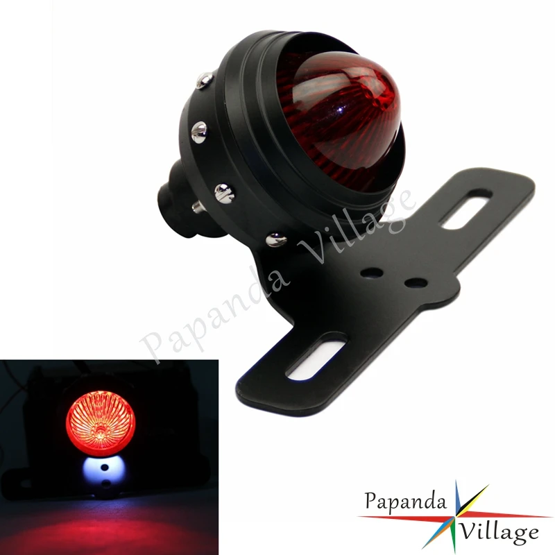 Black Motorcycle 12V LED Vintage Red Tail Brake Custom Project Light License Plate Bracket for Harley XS650 Cafe Racer Chopper
Black Motorcycle 12V LED Vintage Red Tail Brake Custom Project Light License Plate Bracket for Harley XS650 Cafe Racer Chopper