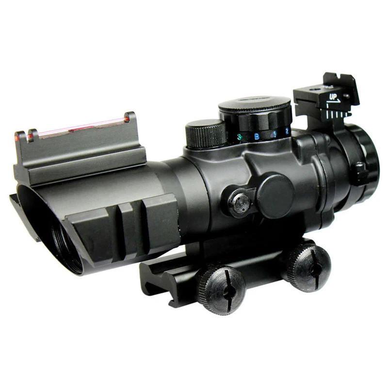 Optics Shockproof 4X32 Reticle Illuminated Red Green Blue Prismatic Rifle Scope Optic For Hunting Airsoft
Optics Shockproof 4X32 Reticle Illuminated Red Green Blue Prismatic Rifle Scope Optic For Hunting Airsoft