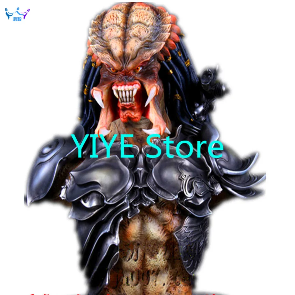 

Aliens VS Predator Statue Predator Bust 1:2 Takayuki Takeya Head Portrait Collectible Model Avatar Toy