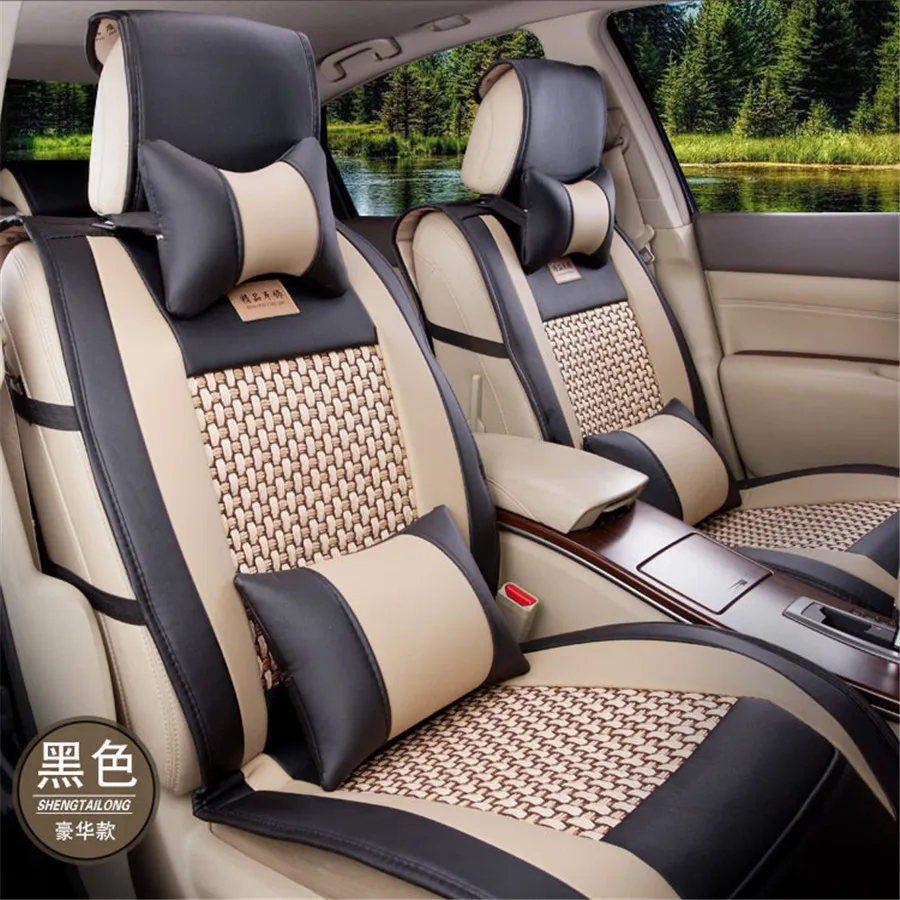 Luxury Leather Ice Silk Car Seat Covers For Ford Mondeo Focus Fiesta Edge Explorer Taurus S-MAX Auto Accessories M 5-Seat
Luxury Leather Ice Silk Car Seat Covers For Ford Mondeo Focus Fiesta Edge Explorer Taurus S-MAX Auto Accessories M 5-Seat