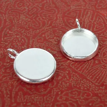 Blank Cabochons Pendant Bases Curved Round Bezel with Loop Connectors Settings DIY Findings Silver Plated Brass Wholesale
Blank Cabochons Pendant Bases Curved Round Bezel with Loop Connectors Settings DIY Findings Silver Plated Brass Wholesale