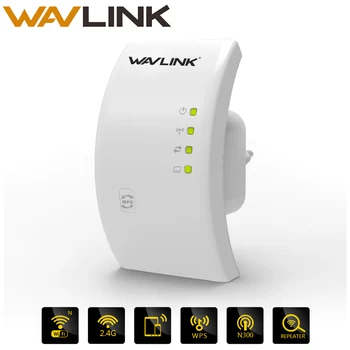 

Wavlink Portable 2.4G 300Mbps Wireless Wi-fi Repeater Extender 802.11n/b/g Wifi Signal Amplifier Booster Wifi Range White/Black